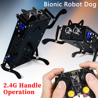 Four-Legged Robot Dog Bionic Intelligent Programming Development Robot Remote Control Robot Dog Electronic Pet Diy Kit